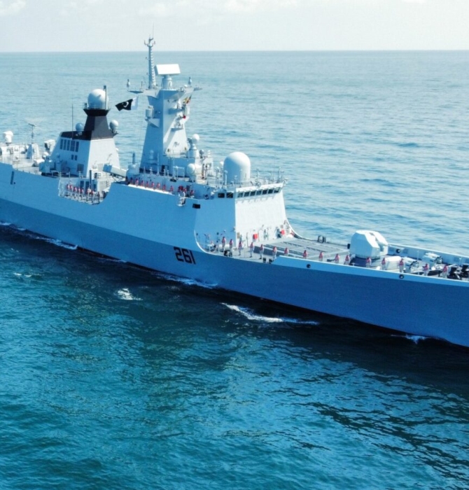 Pakistan Navy Tughril-Class (also known as Type 054A/P) multi-mission frigate. This photo shows the PNS Tughril.