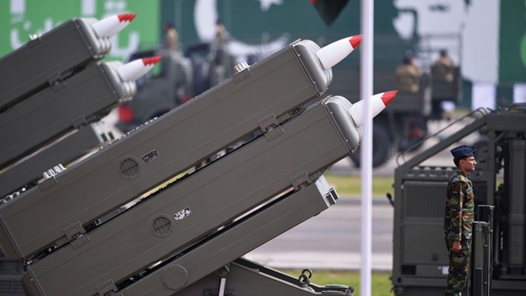 Photo of a Pakistan Air Force Spada 2000 surface-to-air missile system.