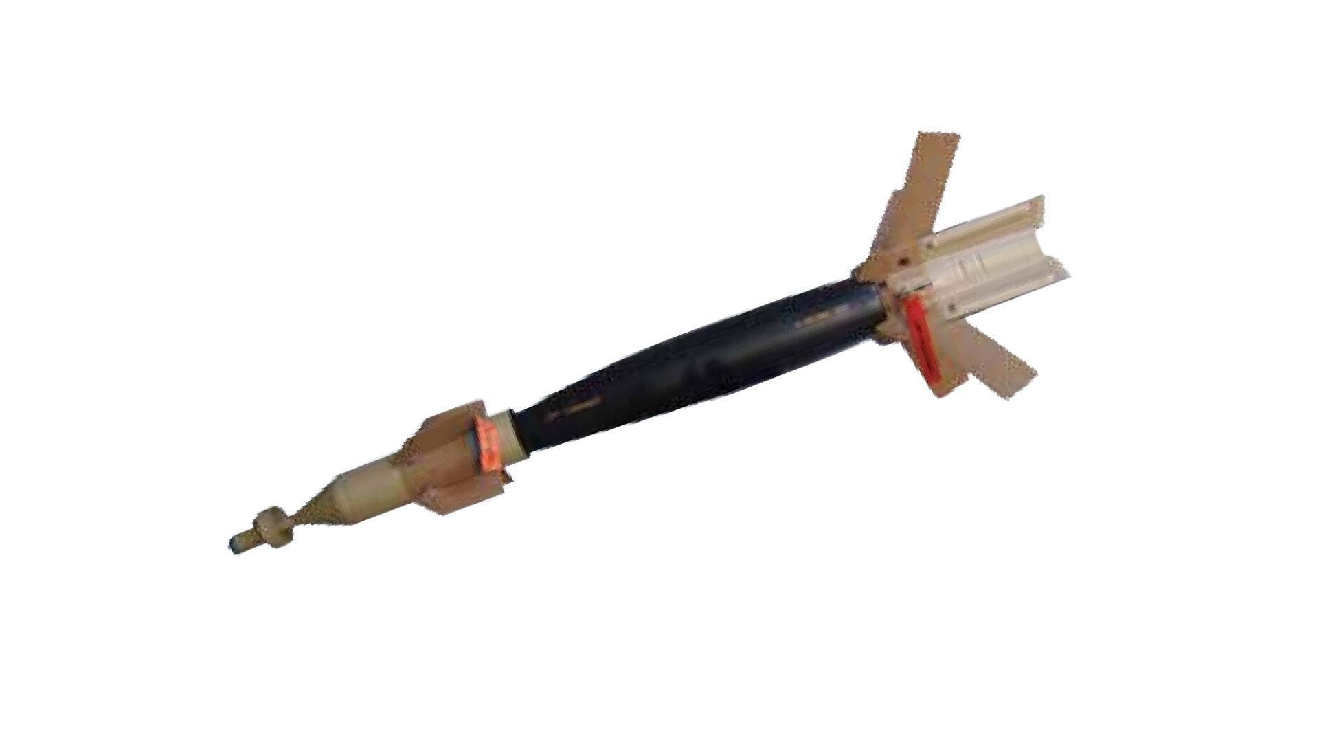 Illustration of the GIDS/Qaswa Industries Al-Battaar laser-guided bomb (LGB) kit.