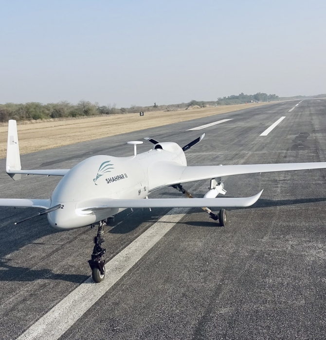 Photo of the NESCOM/GIDS Shahpar-2 Drone.